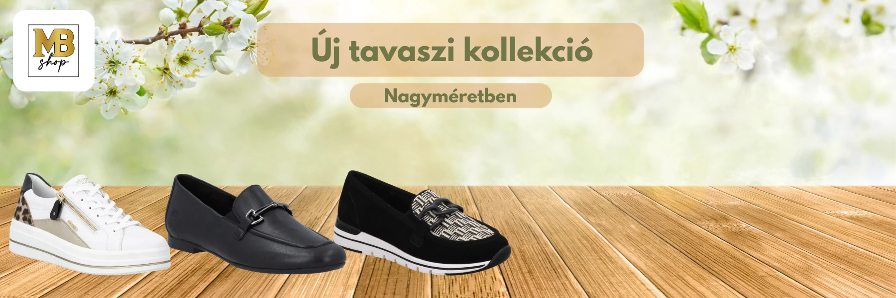 Nagyméretű női cipők tavaszra