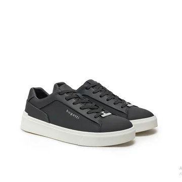 Bugatti férfi fekete-fehér sneakers 47