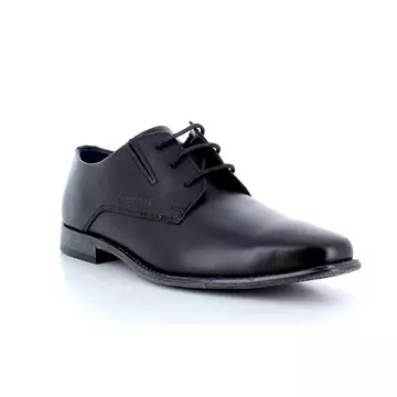 Bugatti fekete elegáns férfi cipő nagyméretben comfort wide 