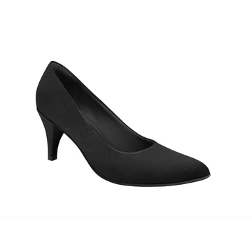 Piccadilly fekete magassarkú cipő nagyméretben