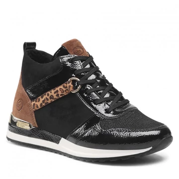 Remonte fekete kombi cipő