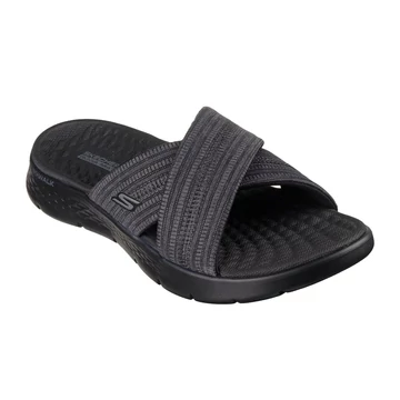 Skechers Go Walk Flex Sandal - Impressed női fekete papucs
