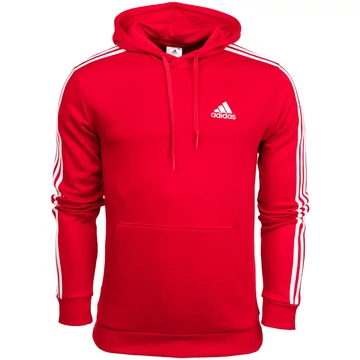 Adidas M 3S FL HD piros kapucnis pulóver