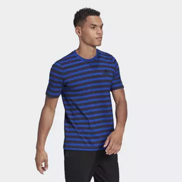 Adidas M STRIPY SJ T kék póló