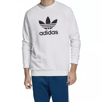 Adidas TREFOIL CREW fehér pulóver