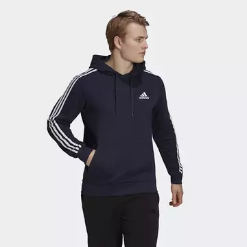 Adidas M 3S FL HD sötétkék kapucnis pulóver