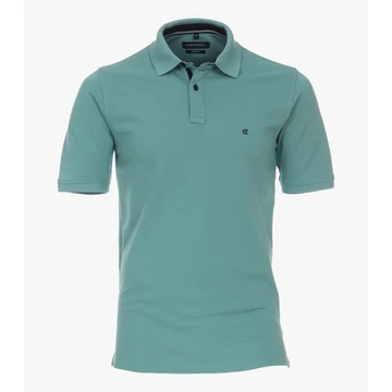 Casa Moda türkiz galléros férfi póló