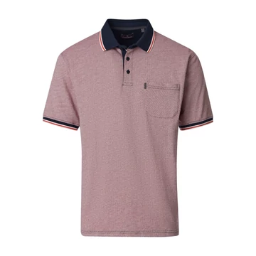 Casa Moda mintás galléros férfi póló nagyméretben