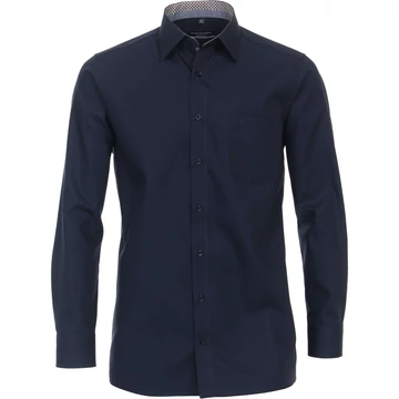 Casa Moda sötétkék hosszú ujjú 72 cm férfi elegáns ing nagyméretben