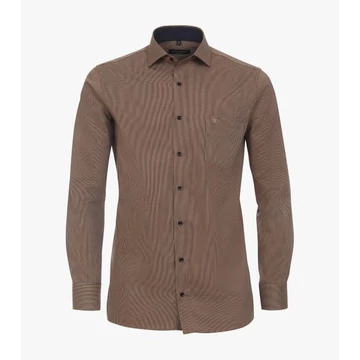 Casa Moda barna mintás hosszú ujjú ing nagyméretben