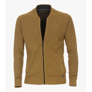 Casa Moda okkersárga férfi kardigán
