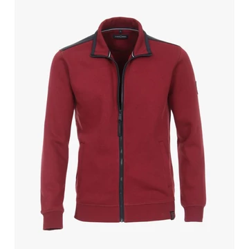 Casa Moda piros végig cipzáras férfi pulóver 3XL