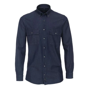 Casa Moda sötétkék hosszú ujjú férfi ing 48