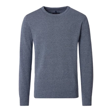 Casa Moda, kék pamut pulóver, nagyméretben