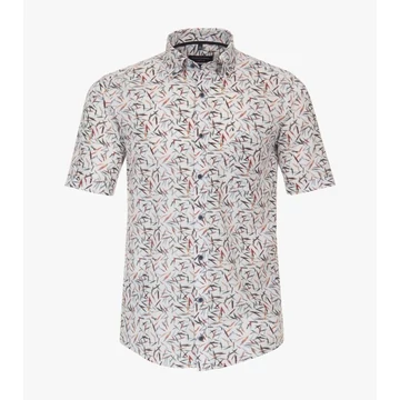 Casa Moda mintás rövid ujjú férfi ing nagyméretben