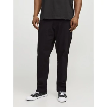 Jack &amp;amp; Jones fekete nadrág nagyméretben