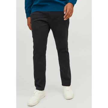 Jack &amp;amp; Jones fekete nadrág nagyméretben