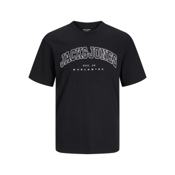 Jack&Jones feliratos fekete póló 4XL