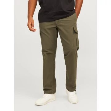Jack &amp;amp; Jones zöld oldalzsebes nadrág nagyméretben