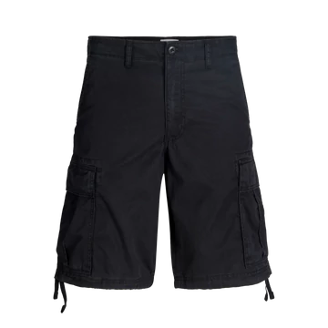 Jack &amp;amp; Jones fekete cargo rövidnadrág nagyméretben