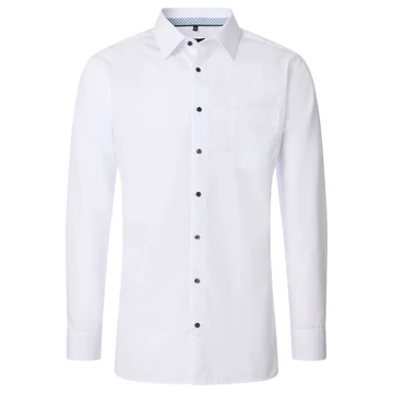Casa Moda fehér hosszú ujjú 72 cm férfi elegáns ing nagyméretben
