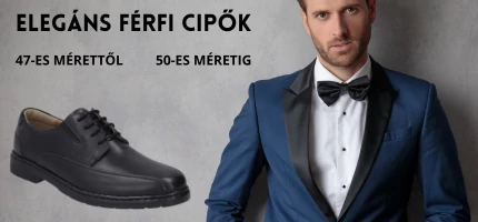 Elegáns férfi cipők nagyméretben