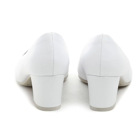 Piccadilly fehér magassarkú cipő nagyméretben