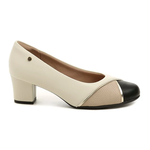 Piccadilly bézs magassarkú cipő nagyméretben