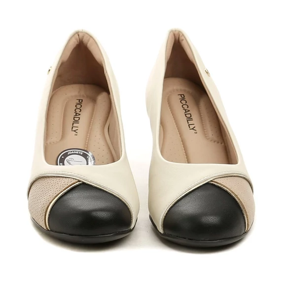 Piccadilly bézs magassarkú cipő nagyméretben