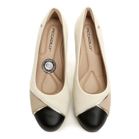 Piccadilly bézs magassarkú cipő nagyméretben