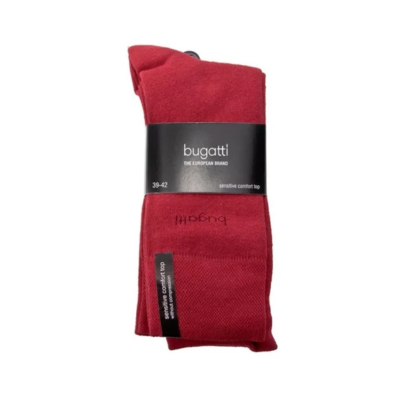 Bugatti piros férfi zokni nagyméretben