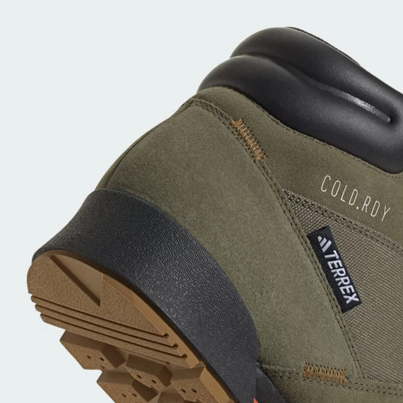 Adidas zöld magasszárú cipő nagyméretben vízálló, szélálló