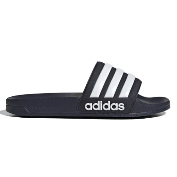 Adidas sötétkék papucs zuhanyozáshoz nagyméretben