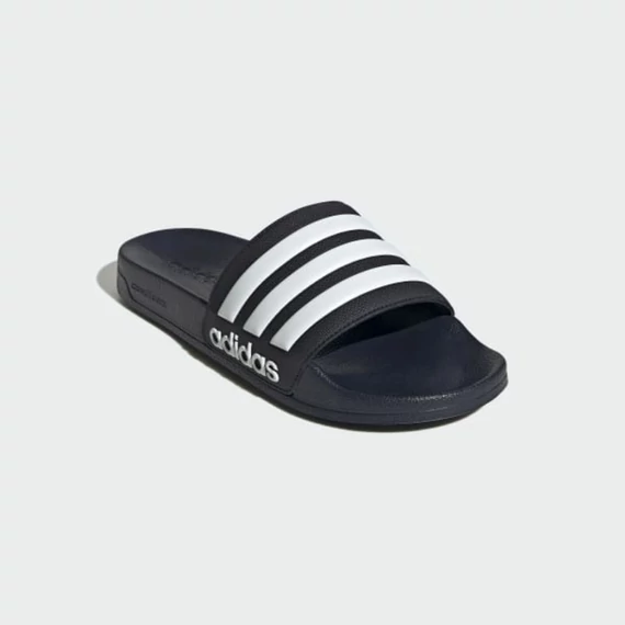 Adidas sötétkék papucs zuhanyozáshoz nagyméretben