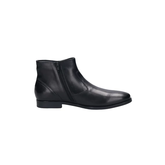 Bugatti fekete elegáns magasszárú férfi cipő nagyméretben