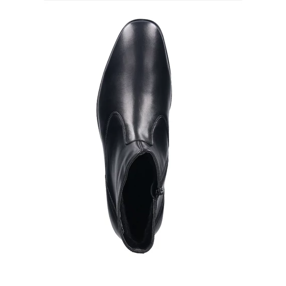 Bugatti fekete elegáns magasszárú férfi cipő nagyméretben