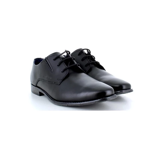 Bugatti fekete férfi alkalmi cipő  comfort wide nagyméretben