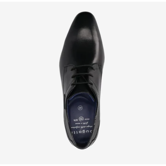 Bugatti fekete férfi alkalmi cipő nagyméretben