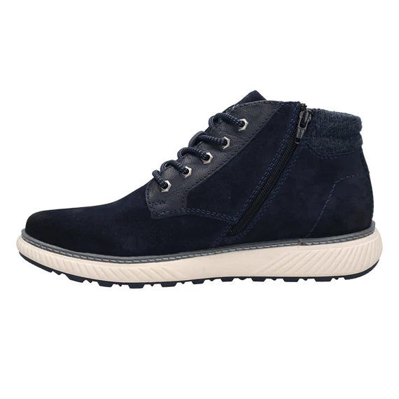 Bugatti sötétkék férfi magasszárú cipő