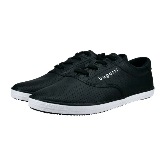 Bugatti férfi, fekete sneakers nagyméretben