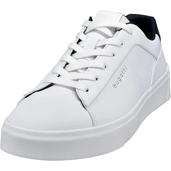 Bugatti fehér-sötétkék sneakers nagyméretben