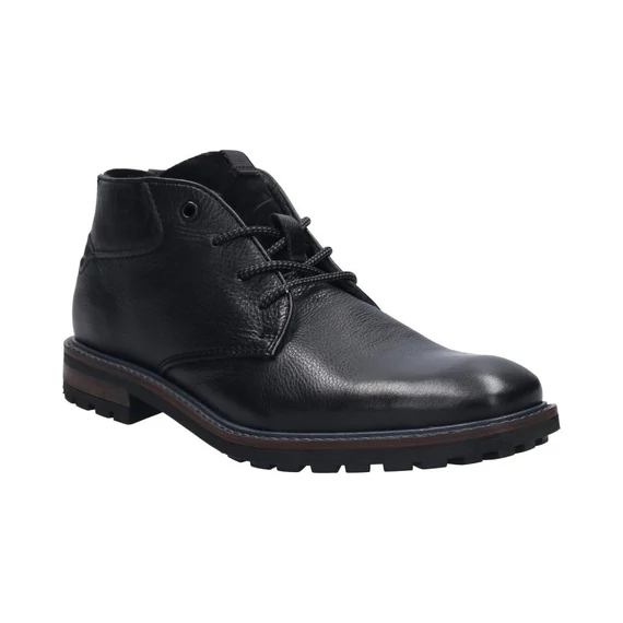 Bugatti fekete magasszárú cipő nagyméretben