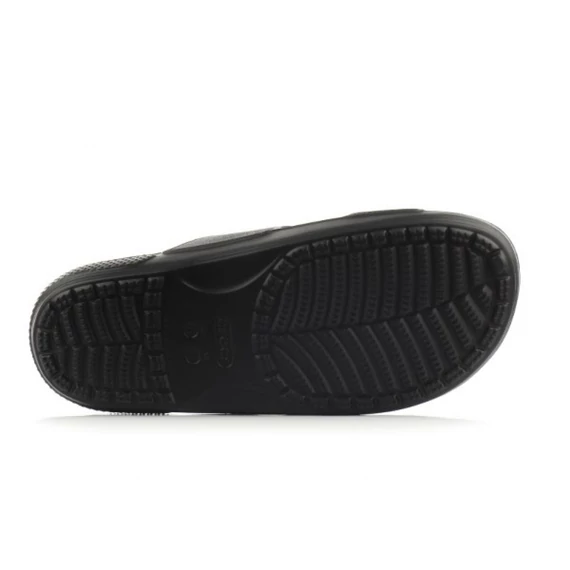 Crocs classic pántos fekete papucs nagyméretben