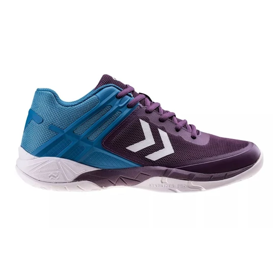 Hummel Aero Fly lila kék kézilabda teremcipő nagyméretben