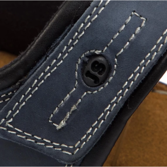 Josef Seibel sötétkék bőr férfi szandál nagyméretben