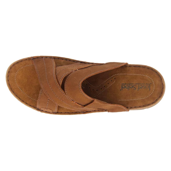 Josef Seibel barna férfi bőr papucs nagyméretben