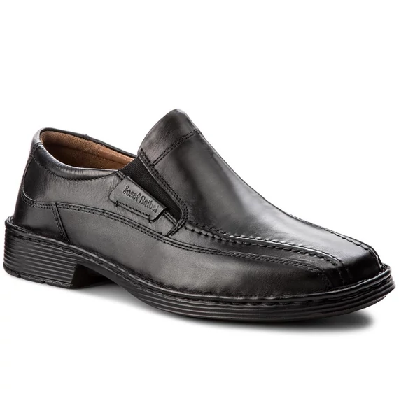 Josef Seibel fekete bőr férfi cipő nagyméretben