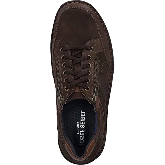 Josef Seibel sötétbarna férfi bőr cipő nagyméretben