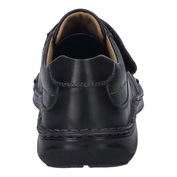 Josef Seibel New Anvers 02 fekete tépőzáras férfi cipő EXTRA széles nagyméretben