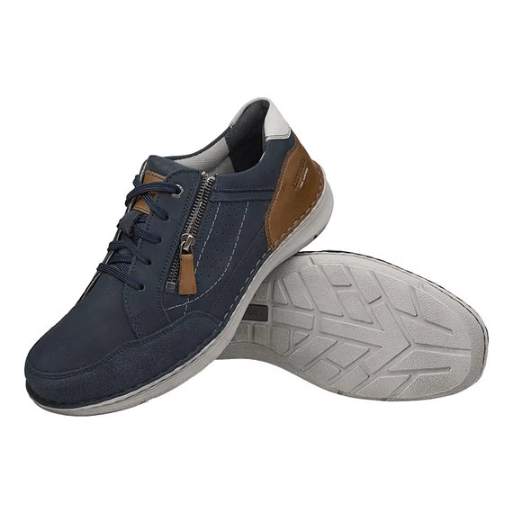 Josef Seibel New Anvers 11 kék férfi cipő EXTRA széles nagyméretben